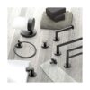 Gatco Glam Portarrollos de papel higiénico color negro_3