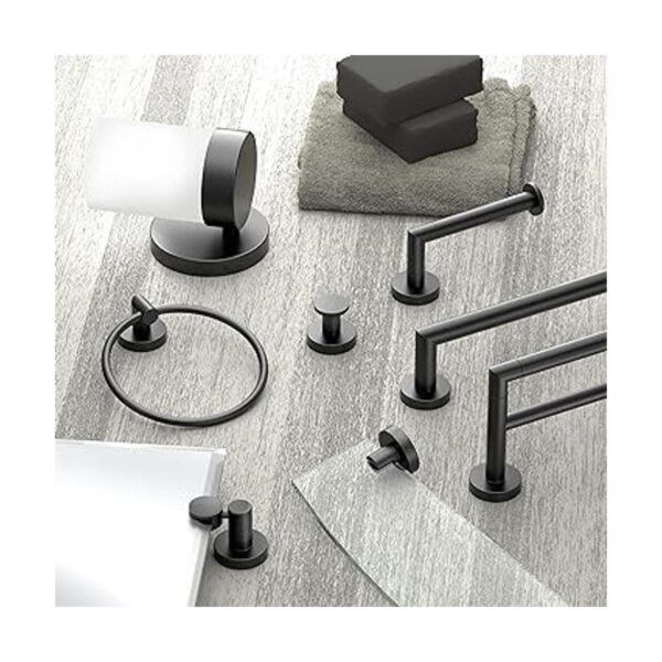 Gatco Glam Portarrollos de papel higiénico color negro_3