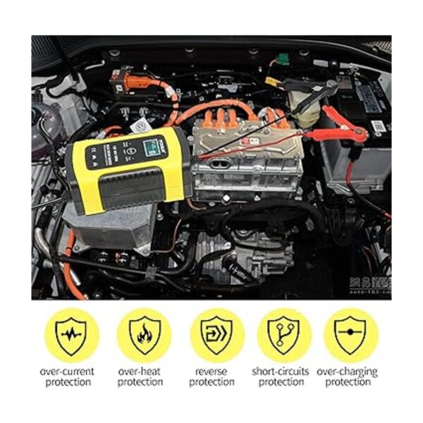 IEIK Cargador de batería inteligente automotriz de 12 V 5_3