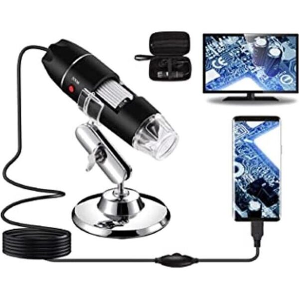 Bysameyee Microscopio digital USB 40X a 1000X cámara_1