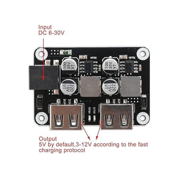 DROK Convertidor USB Buck de 12 V a 5 V CC puerto USB_2