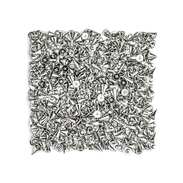 Bastex 205pcs tachuelas y espigas de metal y punk