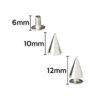 Bastex 205pcs tachuelas y espigas de metal y punk