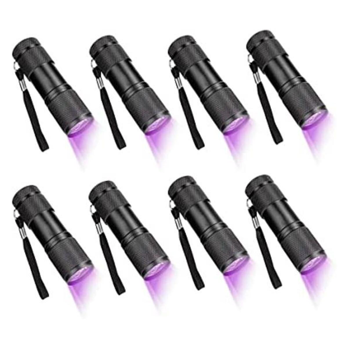 CFIKTE Linterna UV LED luz negra 9 luces LED