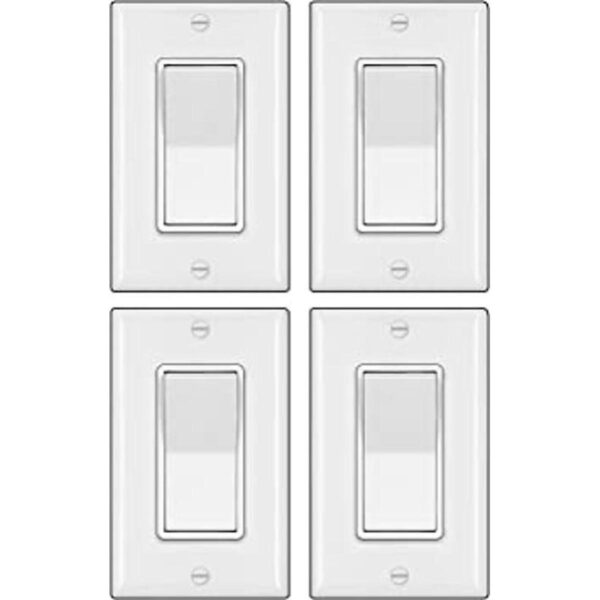 BESTTEN Interruptor de luz de pared decoradora de 3 vías