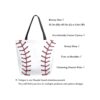 Naanle Bolsa de lona de béisbol deportiva para mujer_2