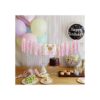 Bandera de cumpleaños de Minnie Mouse rosa y dorado_3