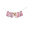 Bandera de cumpleaños de Minnie Mouse rosa y dorado_6