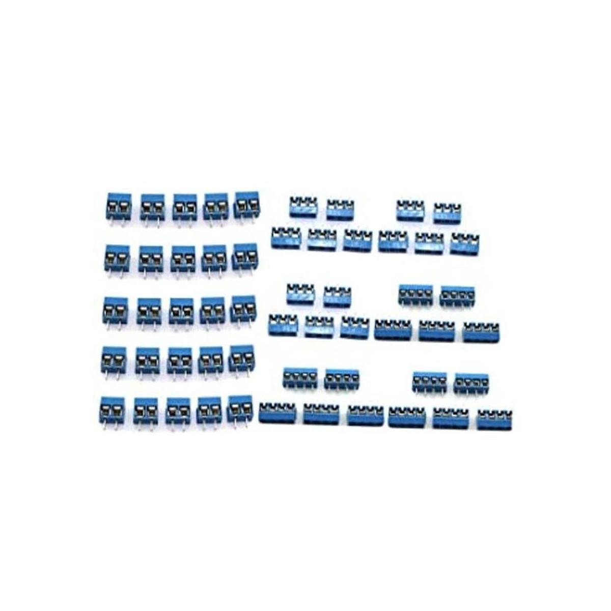 DGZZI 50 conectores de bloque de terminales de tornillo de