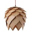 Lámpara colgante de madera de roble con diseño moderno y_1