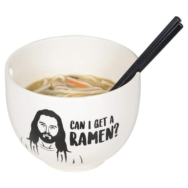 Enesco Our Name is Mud Jesus Can I Get a Ramen Bowl y_2