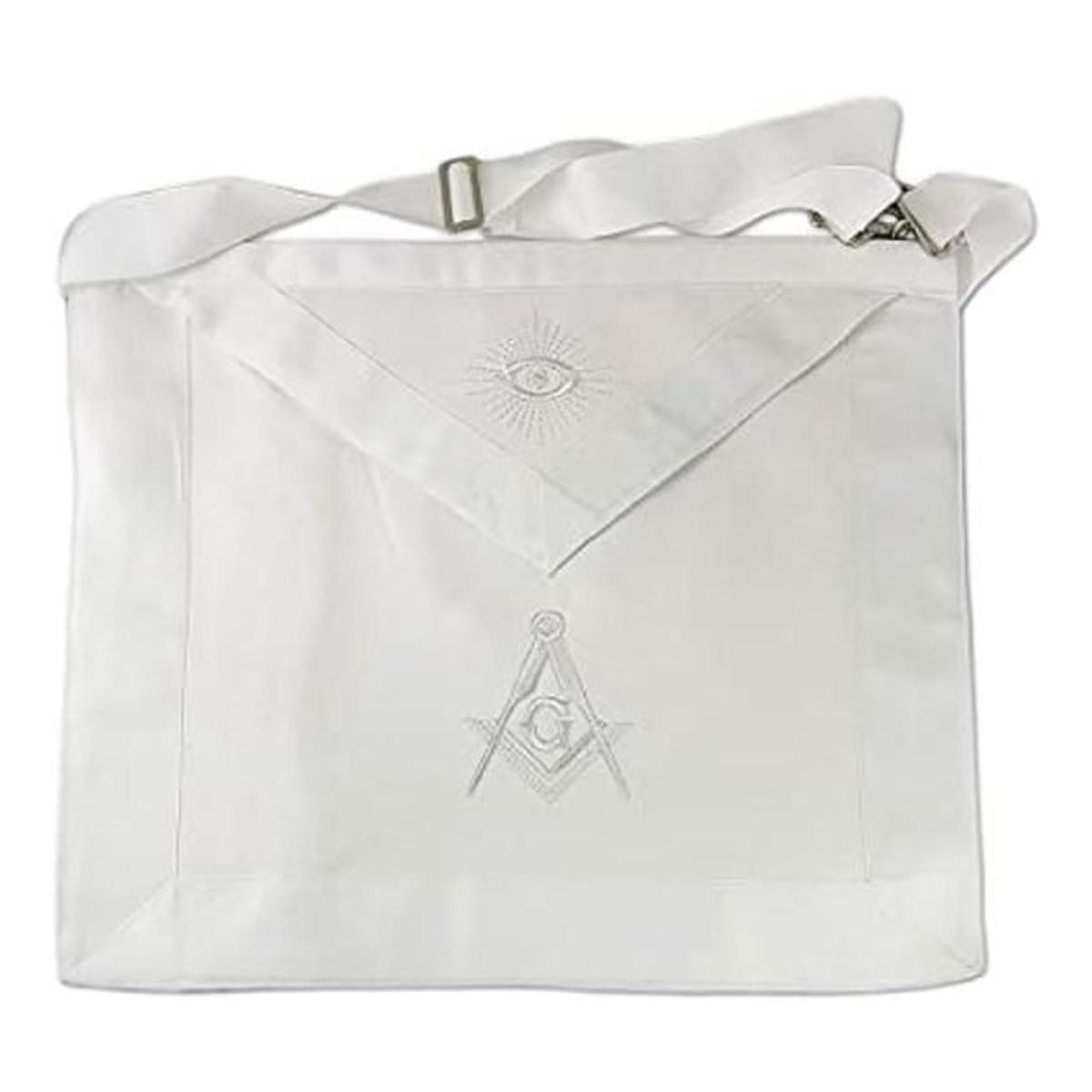 Master Mason Masonic Delantal cuadrado y brújula con