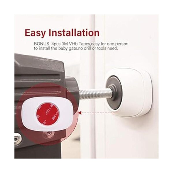 EUDEMON Protector de pared de seguridad para puerta de_2