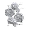 Flores grandes de papel crepé para decoración de pared_2