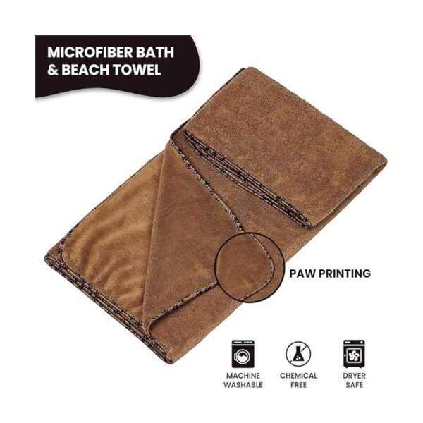 Paquete de 2 toallas de baño y playa de microfibra para