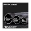 Pipe Decor Tubo de hierro fundido maleable de 34 x 4
