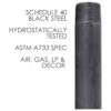 Pipe Decor Tubo de hierro fundido maleable de 34 x 4
