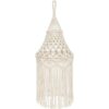 Mkono Lámpara de macramé con diseño bohemio cubierta de_1