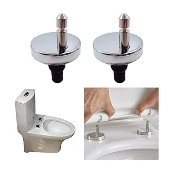 Juego completo de 2 bisagras de asiento de inodoro