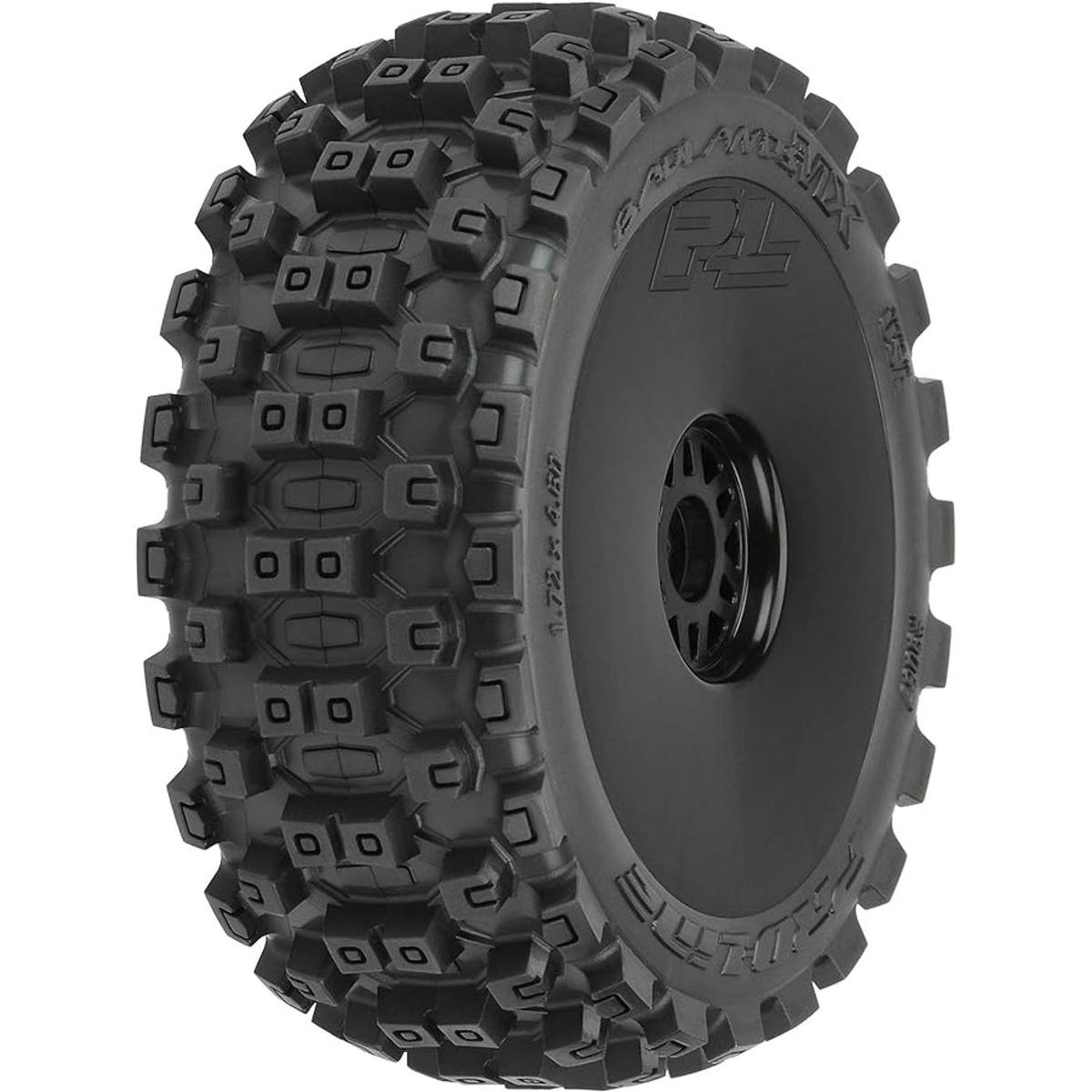 Proline Racing Badlands MX M2 Ruedas negras montadas