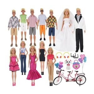EuTengHao 30 piezas de ropa y accesorios para muñecas de_1