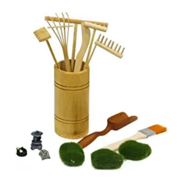 Mini Zen Garden Rake Tool Kit de meditación para jardín_1