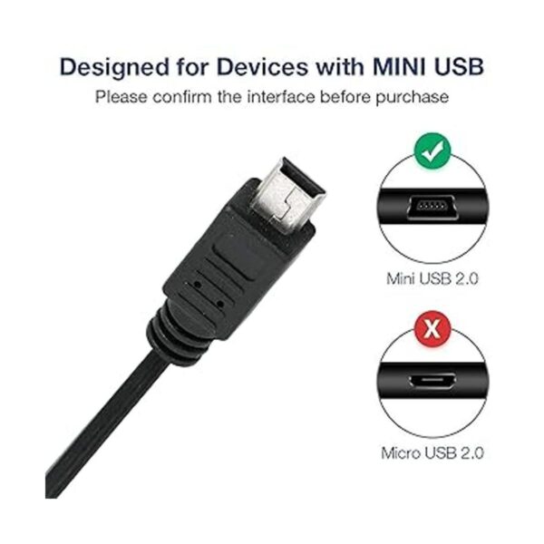 SAITECH IT Paquete de 10 cables USB 2.0 A a Mini de 5_4
