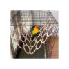 Columpio de cuerda de cáñamo para pájaros escalera de