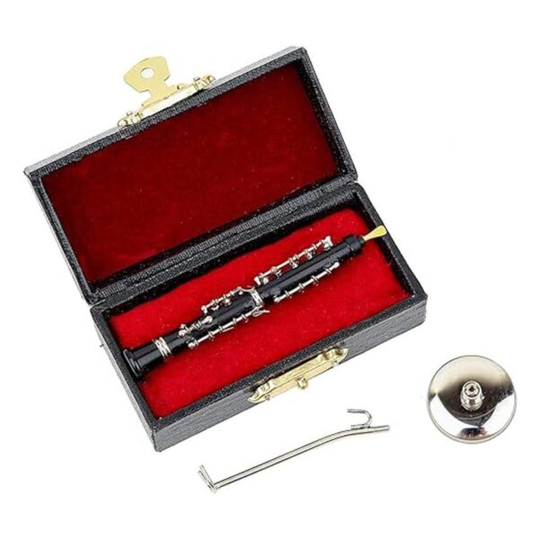 Dselvgvu Miniatura Oboe con soporte y estuche Mini_3
