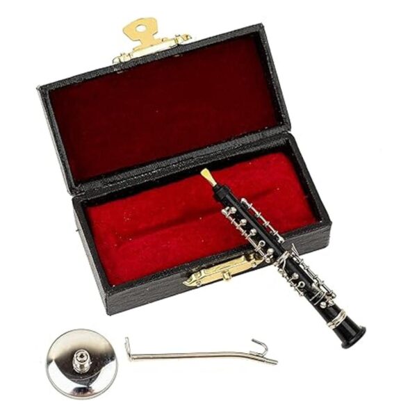 Dselvgvu Miniatura Oboe con soporte y estuche Mini_5