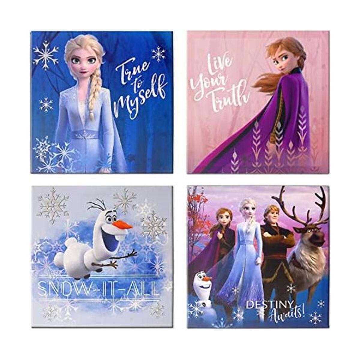 Disney Frozen Juego de 2 4 lienzos LED para pared cada