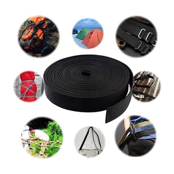 Correa de nailon plano 1 rollo de 10 yardas de 2 pulgadas