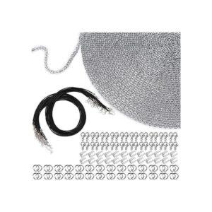 EuTengHao Collar de cadena de joyería de 40 pies con 100