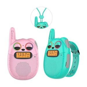 Qniglo Walkie Talkies para niños recargables paquete de_1