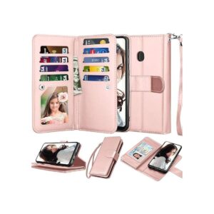Njjex Funda tipo cartera para Samsung Galaxy A20 para_1