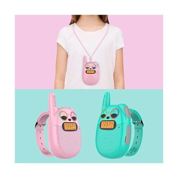Qniglo Walkie Talkies para niños recargables paquete de_2