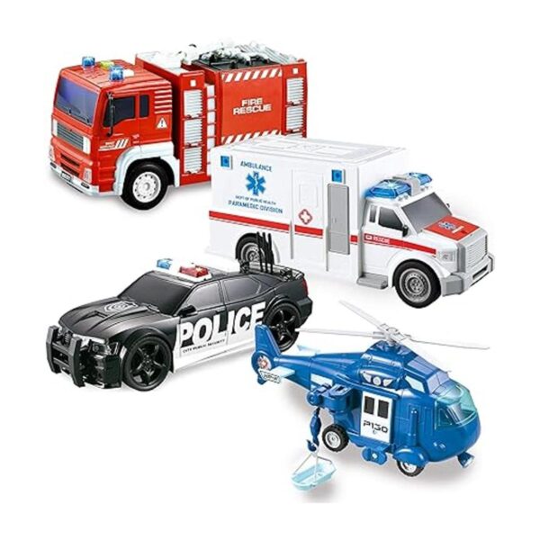JOYIN Paquete de 4 juguetes de emergencia para vehículos_1