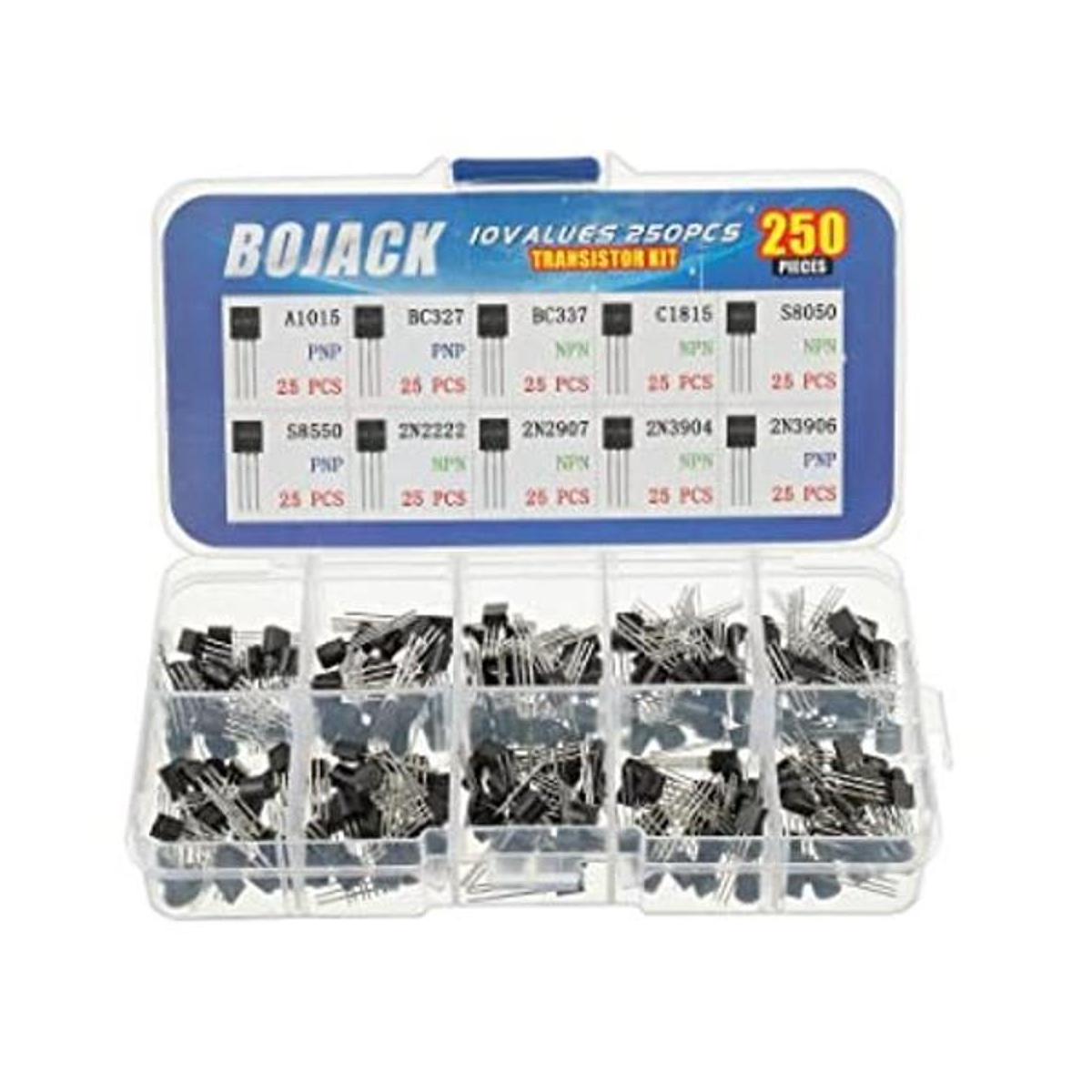 BOJACK 10 valores 250 piezas A1015 BC327 BC337 C1815