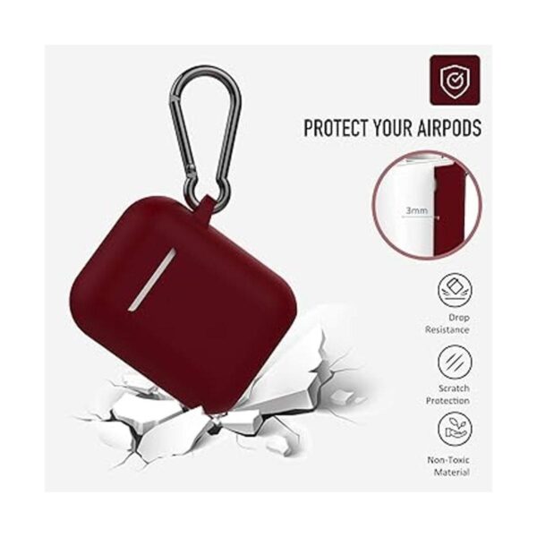 Funda protectora de silicona con llavero audífonos_2