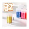 LEOBRO Brillantina fina para resina juego de 32 colores_6