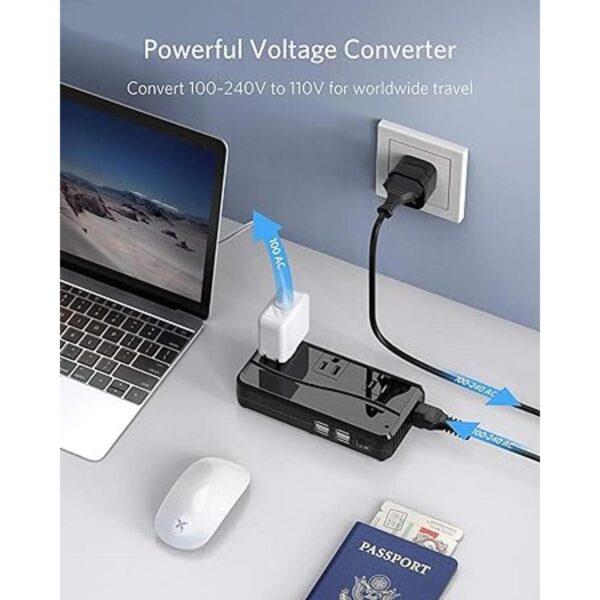 BESTEK Adaptador universal de viaje de 100 a 220 V a 110 V_2