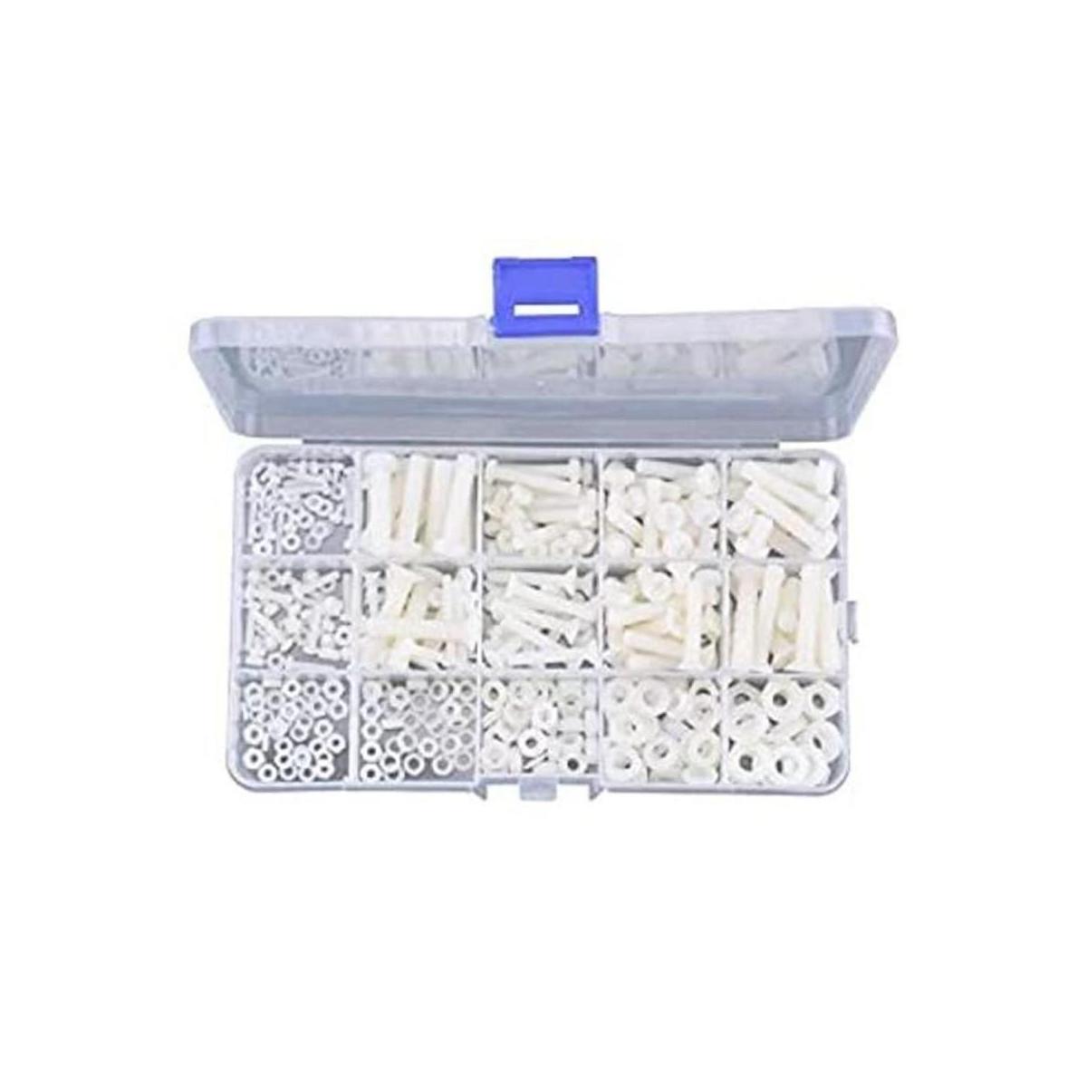 M2 M2.5 M3 M4 M5 M6 Kit surtido de arandelas de plastis de