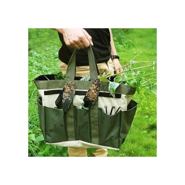 Bolsa de jardinería con 9 bolsillos bolsa de herramientas