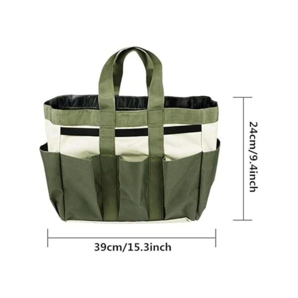 Bolsa de jardinería con 9 bolsillos bolsa de herramientas