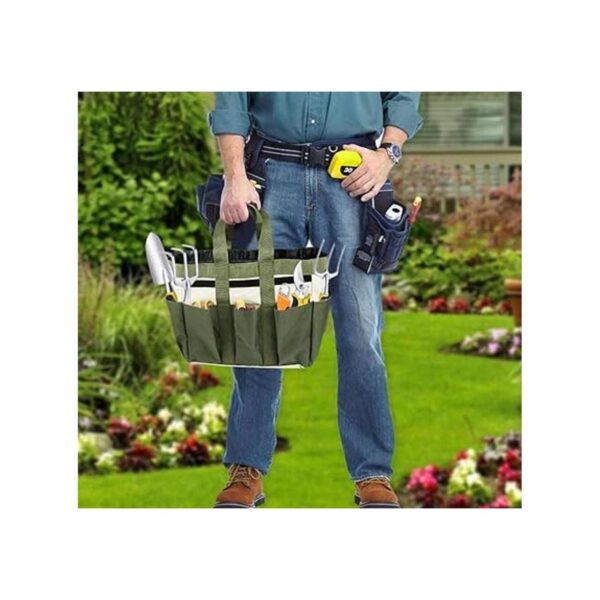 Bolsa de jardinería con 9 bolsillos bolsa de herramientas