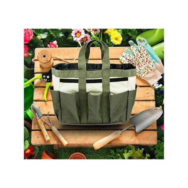 Bolsa de jardinería con 9 bolsillos bolsa de herramientas