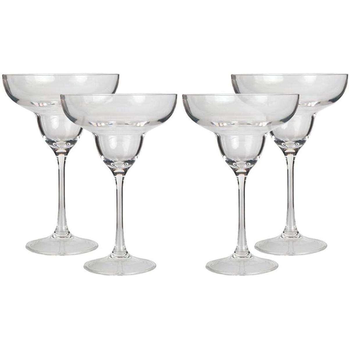 Lilys Home Unbreakable Acrylic Margarita Glasses Made of