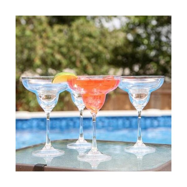 Lilys Home Unbreakable Acrylic Margarita Glasses Made of_3