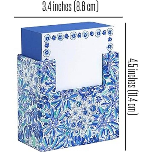 Lilly Pulitzer Bloque azul con 300 hojas de papel de notas_2