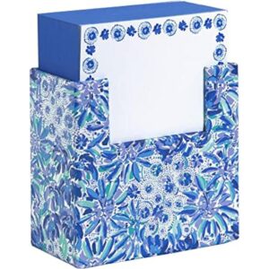 Lilly Pulitzer Bloque azul con 300 hojas de papel de notas_1